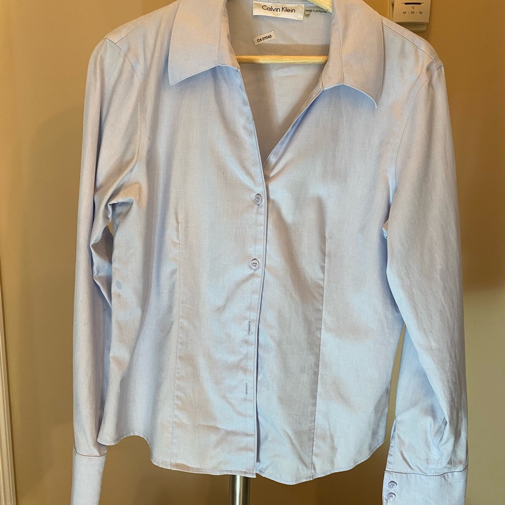 Calvin Klein Light Blue Button-Up Shirt